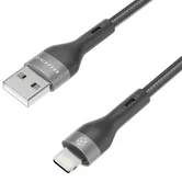 Кабель Breaking Tissue, USB-A - Lightning, 3.0A, 1м (Черный)