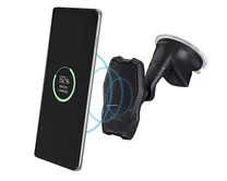 Авт. держатель Deppa Mage Qi для смартфонов, магнитный, черный 