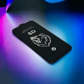 Защитное стекло iPhone 13 Pro Max/14 Plus 6D (тех упак) черное