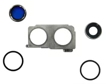 Стекло камеры iPhone 11 черное (с корпусной частью) (комплект)