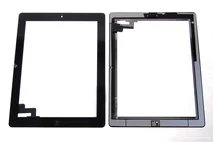 Тачскрин iPad 2 + кнопка HOME черный 2 класс