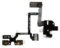 Шлейф iPhone 4 на разъем гарнитуры белый 2кл