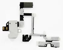 Шлейф iPhone 4 на разъем гарнитуры белый 2кл