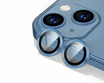 Защитная накладка на камеру iPhone 14/14 Plus голубая (комплект 2шт)