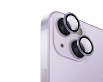 Защитная накладка на камеру iPhone 14/14 Plus сиреневая (комплект 2шт)