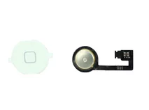 Шлейф iPhone 4S на кн HOME в сборе белый 1кл