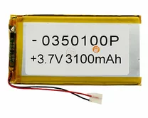АКБ универсальный 0,3*50*100 (3.7V, 3100 mAh)