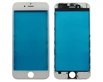 Стекло+рамка iPhone 6 (4.7) белое 2кл