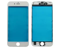 Стекло+рамка iPhone 6S (4.7) белое 2кл