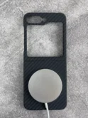 Чехол Samsung Z Flip 5 LUXO Kevlar MagSafe (J162 черный)