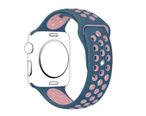 Ремешок Watch Series 38mm/40mm силиконовый фиолетово-роз