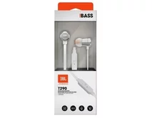 Наушники JBL T290 с микрофоном серебро