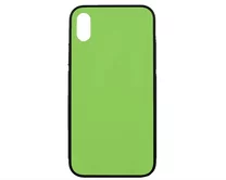 Чехол iPhone X Glass (зеленый)