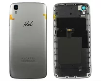 Задняя крышка Alcatel OT-6039Y серебро 1кл