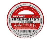 Изолента REXANT 19мм х 25м красная