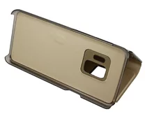 Чехол книжка Samsung G960F S9 Mirror (золотой)