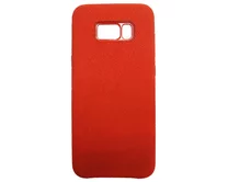 Чехол Samsung G955F S8+ Suede (красный)