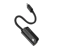 Переходник McDodo CA-3471 Lightning - Lightning - 3.5 jack черный