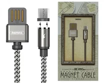 Кабель Remax RC-095m microUSB - USB магнитый черный