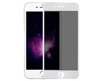 Защ. стекло iPhone 6/6S Plus 5D приватное белое
