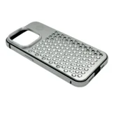 Чехол iPhone 15 Pro Njoyny Aluminum (серый)