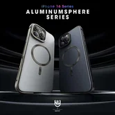 Чехол iPhone 15 Pro Max Njoyny Metal MagSafe (серый)