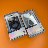 Чехол iPhone 16 Pro Njoyny N23 Ring Stand Clear (черный)