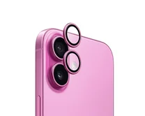 Защитная накладка ANANK на камеру iPhone 16/16 Plus розовая (комплект 2шт)