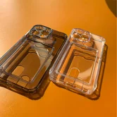 Чехол Redmi Note 13 Pro/Poco M6 Pro TPU CardHolder (прозрачный черный)