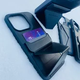 Чехол iPhone 16 Pro Max KEEPHONE Leyca (синий)