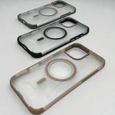 Чехол iPhone 15 Pro Njoyny NY-124 MagSafe (серый)
