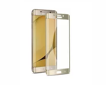 Защ. стекло Samsung S6 Edge 3D Full золотое