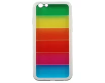 Чехол iPhone 6/6S  Rainbow Case (белый)