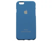 Чехол iPhone 6/6S Яблоко (темно-синий)