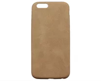Чехол iPhone 6/6S Матовая кожа (желтый)