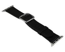 Ремешок Watch Series 38mm/40mm/41mm  New Classic Buckle кожа черный