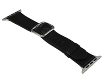Ремешок Watch Series 42mm/44mm/45mm/49mm New Classic Buckle кожа черный