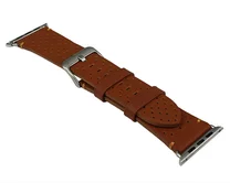 Ремешок Watch Series 42mm/44mm/45mm/49mm Beehive кожа коричневый