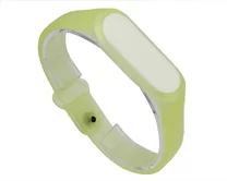 Ремешок Xiaomi Mi Band 3/4 силиконовый прозрачный желтый