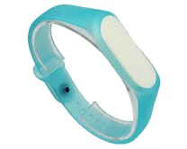 Ремешок Xiaomi Mi Band 3/4 силиконовый прозрачный синий