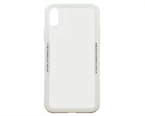 Чехол iPhone X/XS Edivia glass белый