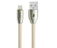 Кабель Remax RC-043i Lightning - USB золотой, 1м