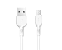 Кабель Hoco X20 microUSB - USB белый, 3м