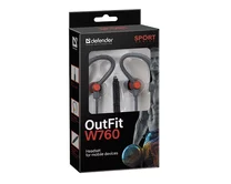 Наушники Defender OutFit W760 серый+оранжевый