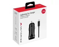 АЗУ-2USB Prime Line 2.4A + кабель Lightning, черный