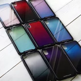 Чехол iPhone XS Max Leoleo Glass градиент в ассортименте