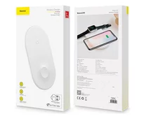 Беспроводное ЗУ Baseus Smart 2in1 белая