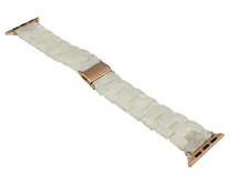 Ремешок Watch Series 38mm/40mm/41mm Ceramic gum белый