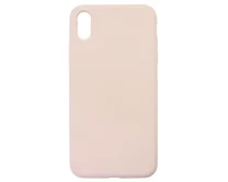 Чехол iPhone XS Max Liquid Silicone FULL (розовый песок)