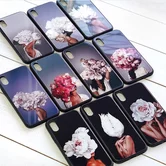 Чехол iPhone XS Max KSTATI Glass Flower Head